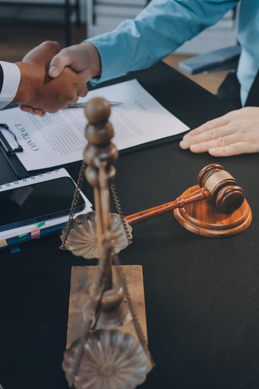 Legal service provider team at work